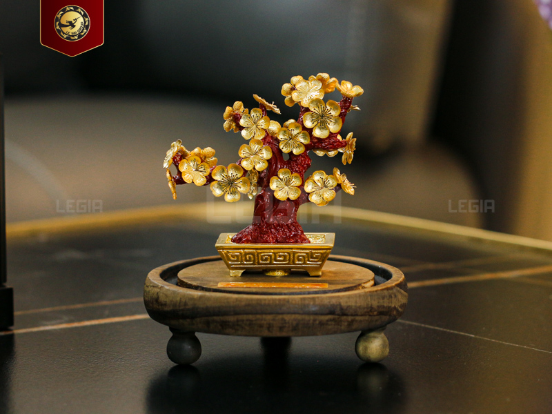 Mai Vàng Đón Xuân Dát Vàng 24k 11x15cm thumbnail
