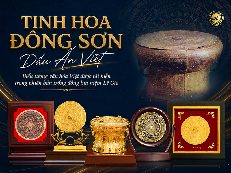 Trống đồng để bàn — Vật phẩm tinh hoa cho không gian và quà tặng đầy ý nghĩa thumbnail
