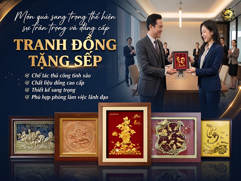 Tranh Đồng Tặng Sếp – Món Quà Sang Trọng Thể Hiện Sự Trân Trọng Và Đẳng Cấp thumbnail